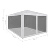 Festtelt med 4 sidevegger av netting 3x3 m