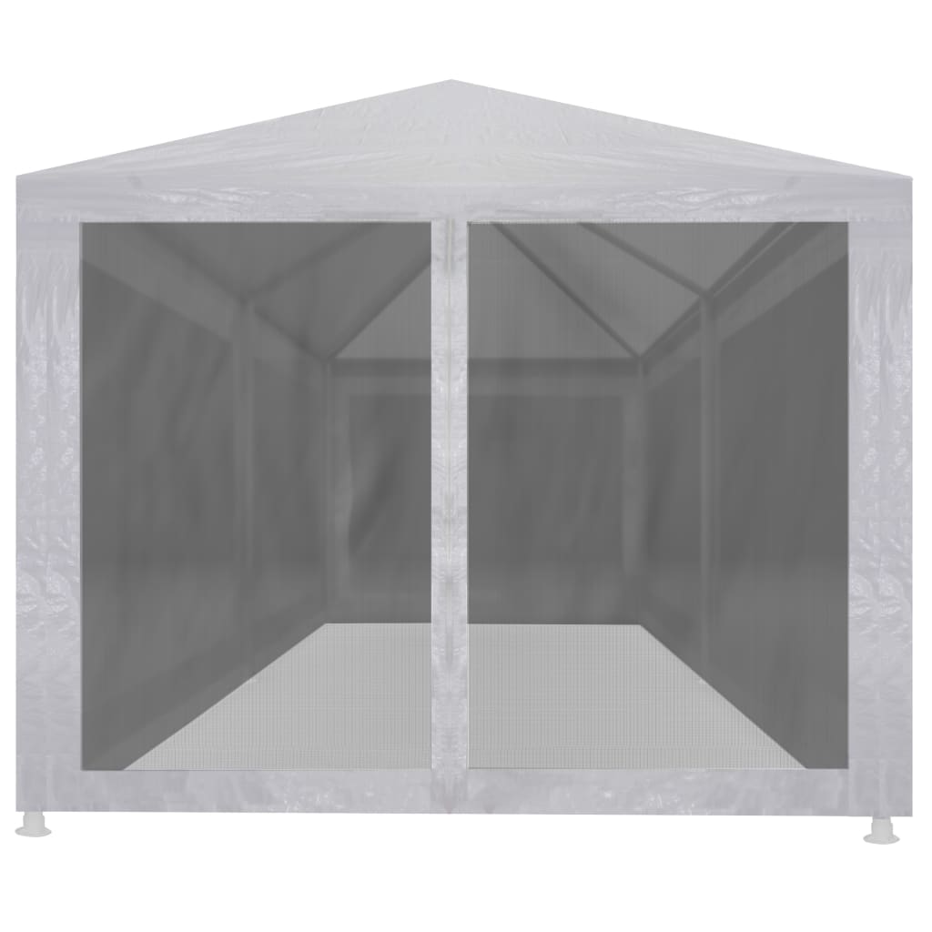 Festtelt med 6 sidevegger av netting 6x3 m