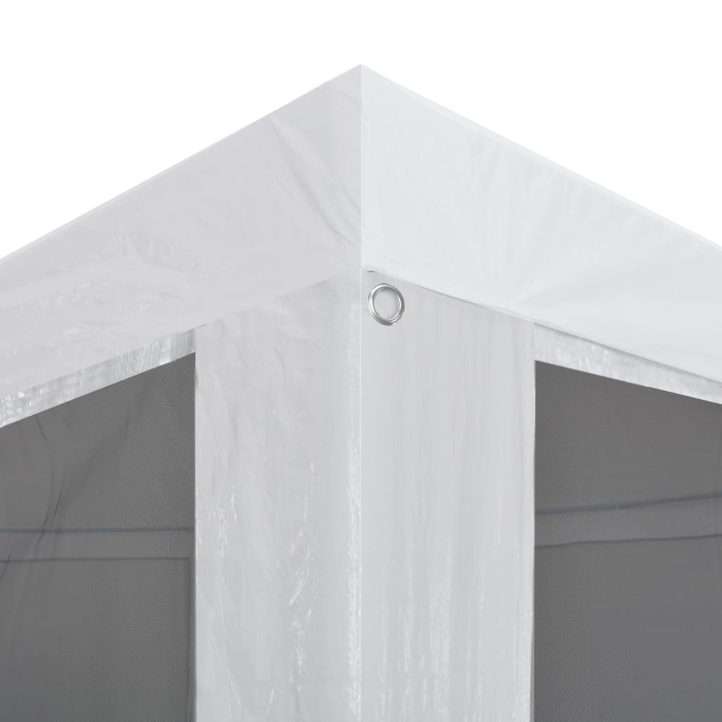 Festtelt med 6 sidevegger av netting 6x3 m