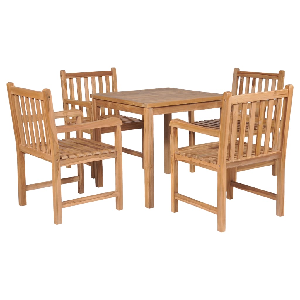 Hagemøbelsett 5 deler heltre teak