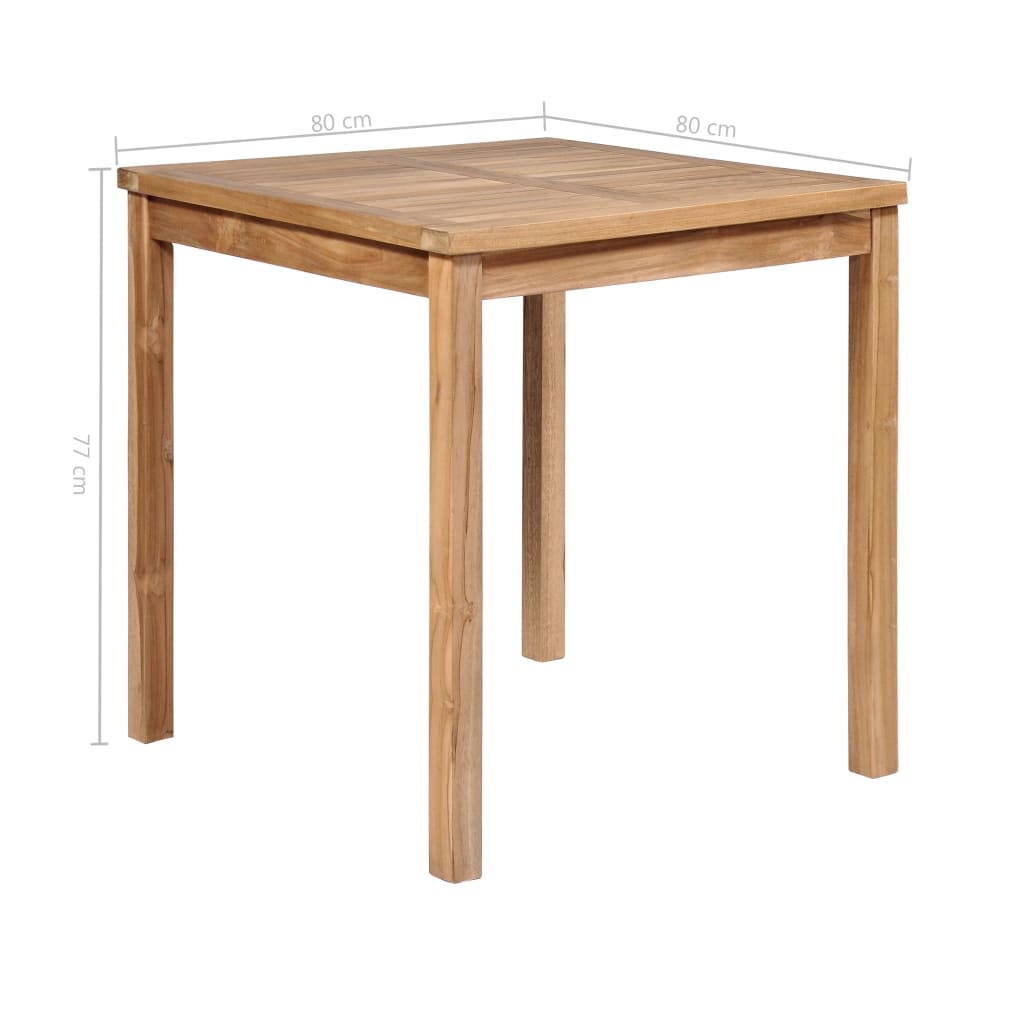 Hagemøbelsett 5 deler heltre teak