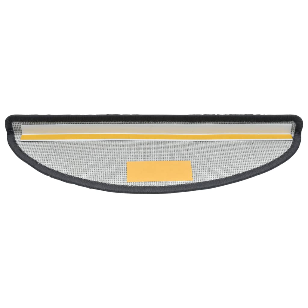 Trappematter 15 stk 56x17x3 cm mørkegrå halvrund