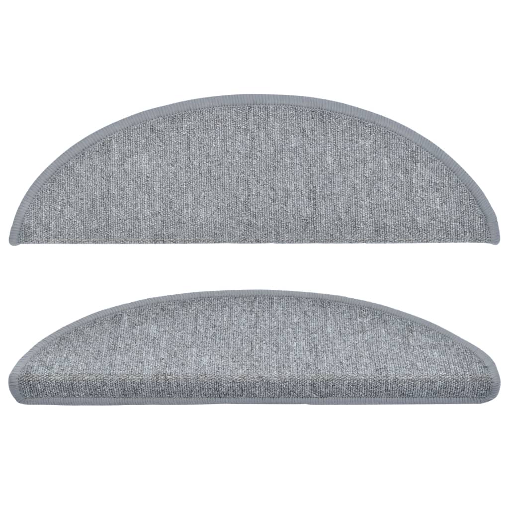 Trappematter lys grå 15 stk 56x17x3 cm