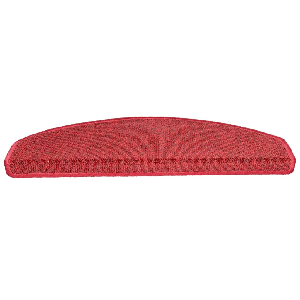 Trappematter 15 stk 65x24x4 cm rød halvrund store