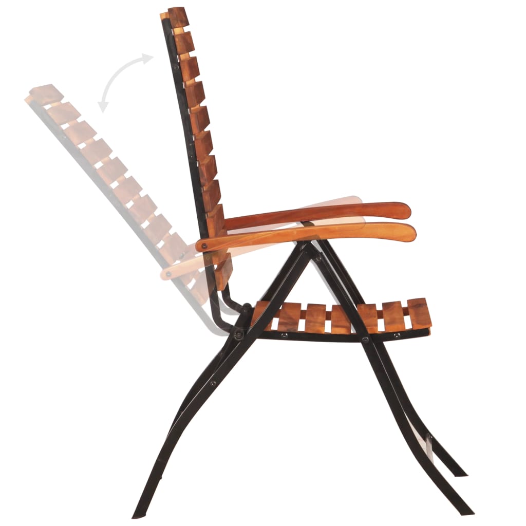 Hagelenestol 2 stk heltre akasie