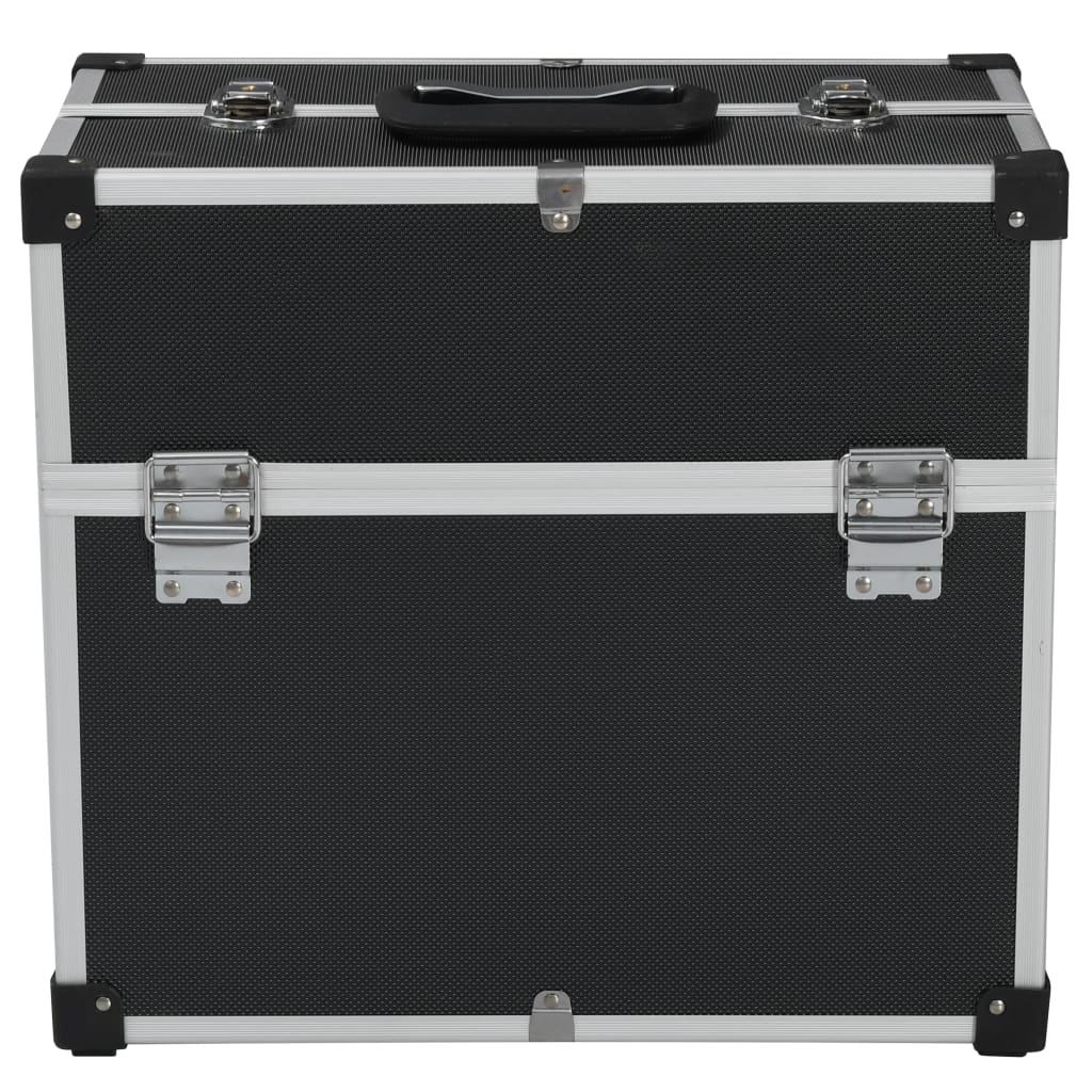 Verktøykasse 38x22,5x34 cm svart aluminium