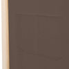 Romdeler 5 paneler brun 200x170x4 cm stoff