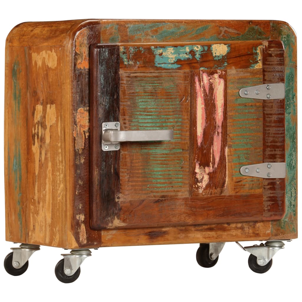 Nattbord 50x30x50 cm gjenvunnet heltre