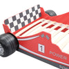 Barneseng racerbil 90x200 cm rød