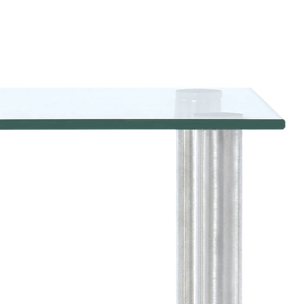 Kjøkkenhylle gjennomsiktig 45x16x26 cm herdet glass