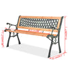 Hagebenk 122 cm tre