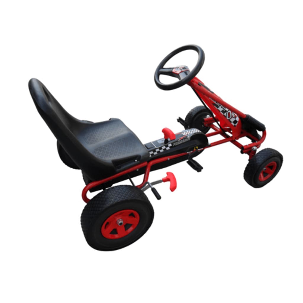 Pedal-go-kart for barn rød