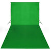 Bakteppe bomull uten stativ grønn 600x300 cm chroma key