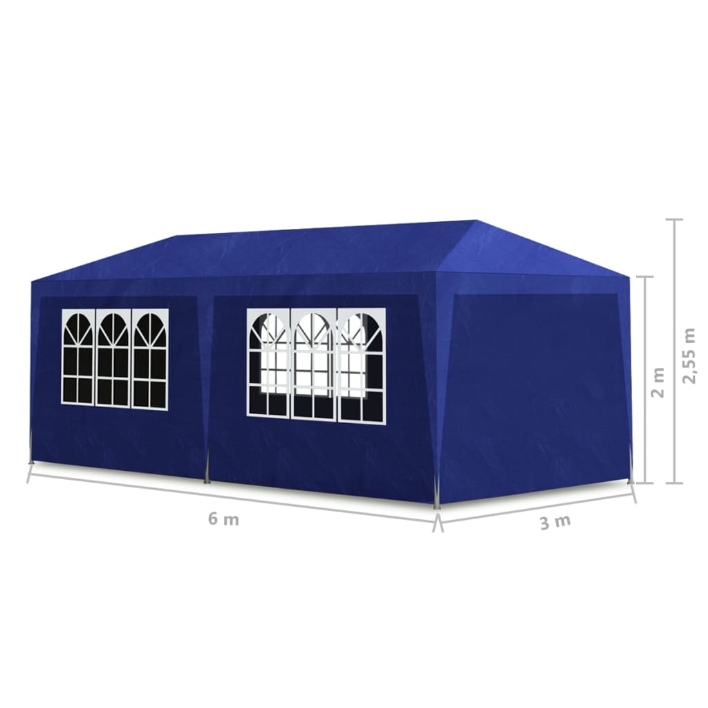 Festtelt 3x6 m blå