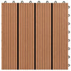 WPC Fliser 30 x 30 cm 11stk 1m2 Brun