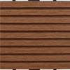 WPC Fliser 30 x 30 cm 11stk 1m2 Brun
