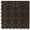 WPC Fliser 30 x 30 cm 11stk 1m2 Brun