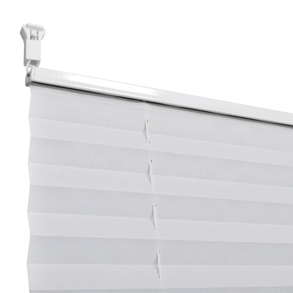 Plissegardiner 60 x 125 cm Hvit