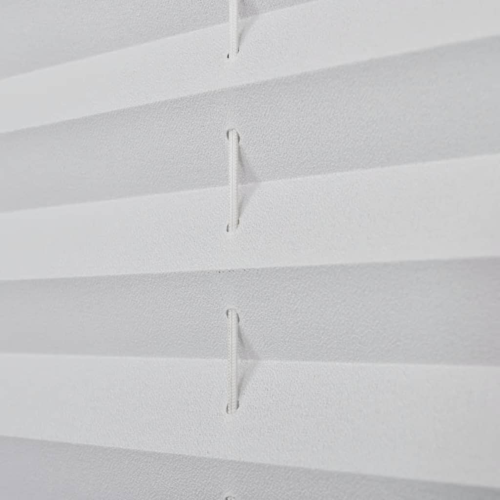 Plissegardiner 60 x 125 cm Hvit