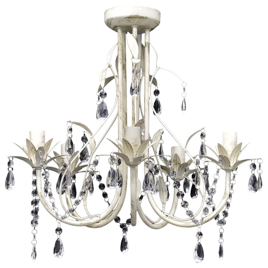 Taklampe/lysekrone elegant 5 stikkontakter