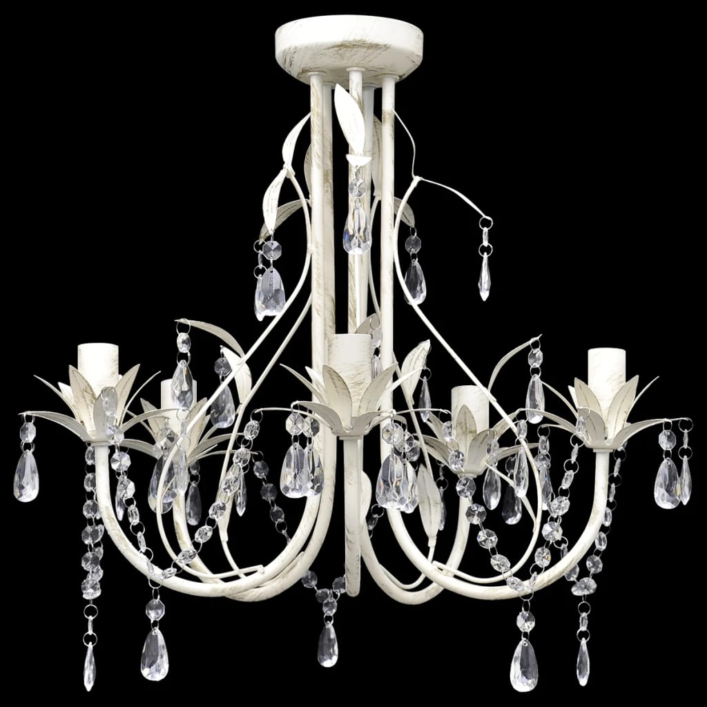 Taklampe/lysekrone elegant 5 stikkontakter