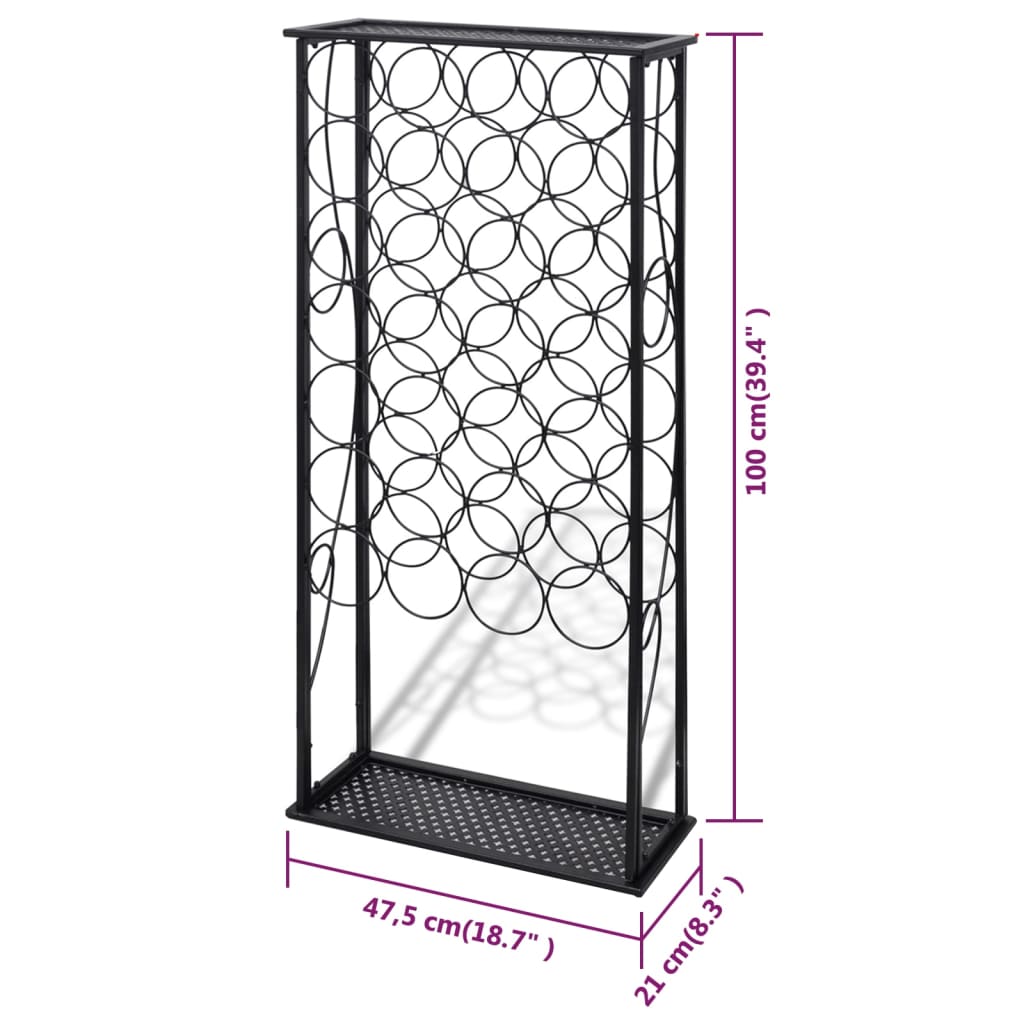 Vinstativ for 28 flasker metall
