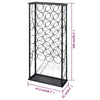 Vinstativ for 28 flasker metall