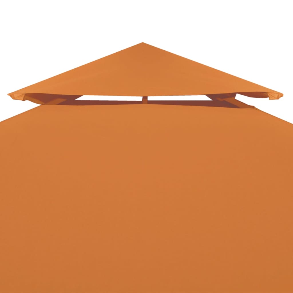 Lysthus dekke baldakin erstatning 310 g/m² oransje 3x4 m