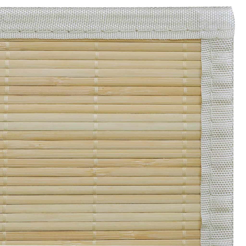 Teppe naturlig bambus rektangulært 120 x 180 cm