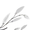 Gjennomsiktig og hvit taklampe/lysekrone 5 x E14-pærer