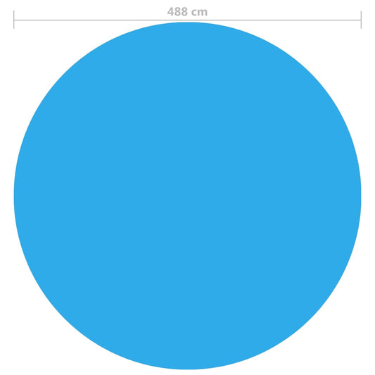 3stk Rund Bassengduk 488 cm PE Blå