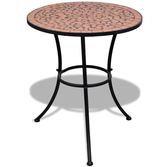 Bistrobord terrakotta 60 cm mosaikk