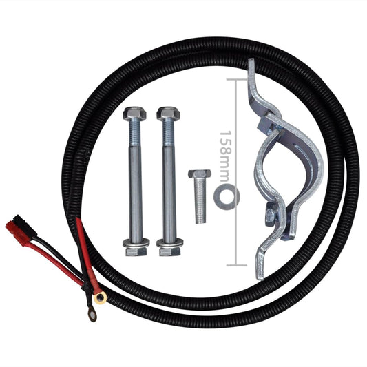 Motorisert tilhengerstativ aluminium 12 V 350 W