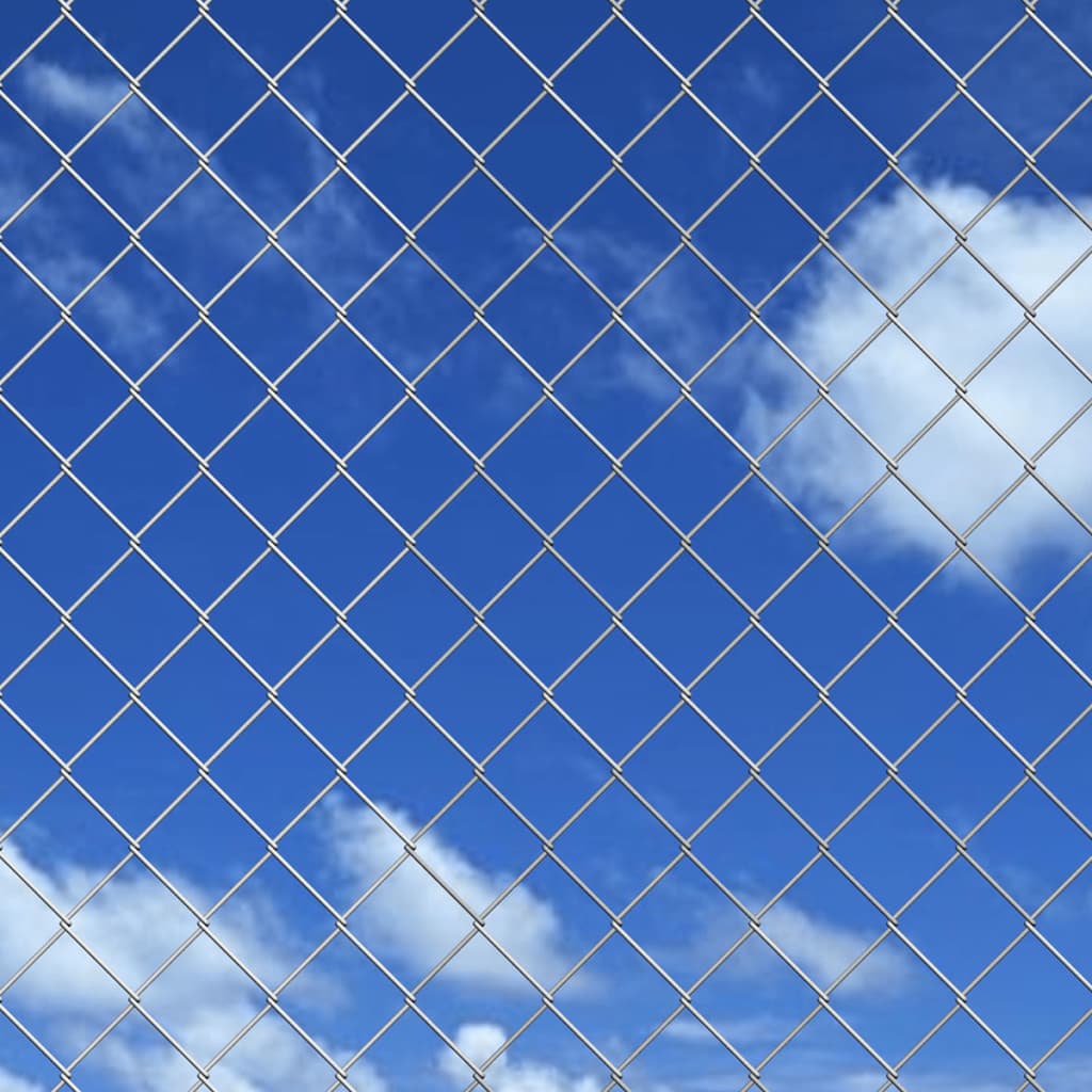 Kjedegjerde galvanisert stål 15x1,25 m sølv