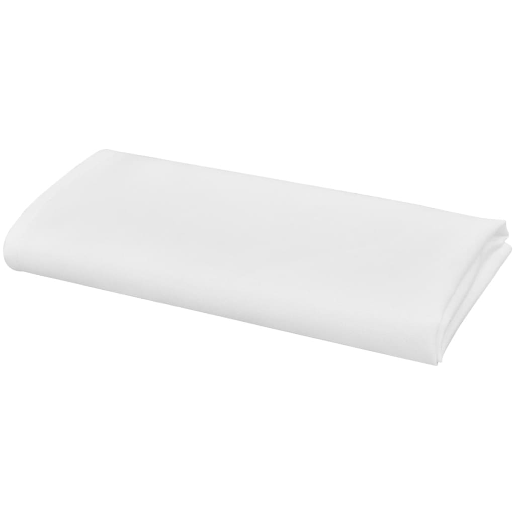 100 Middags servietter hvit 50 x 50 cm