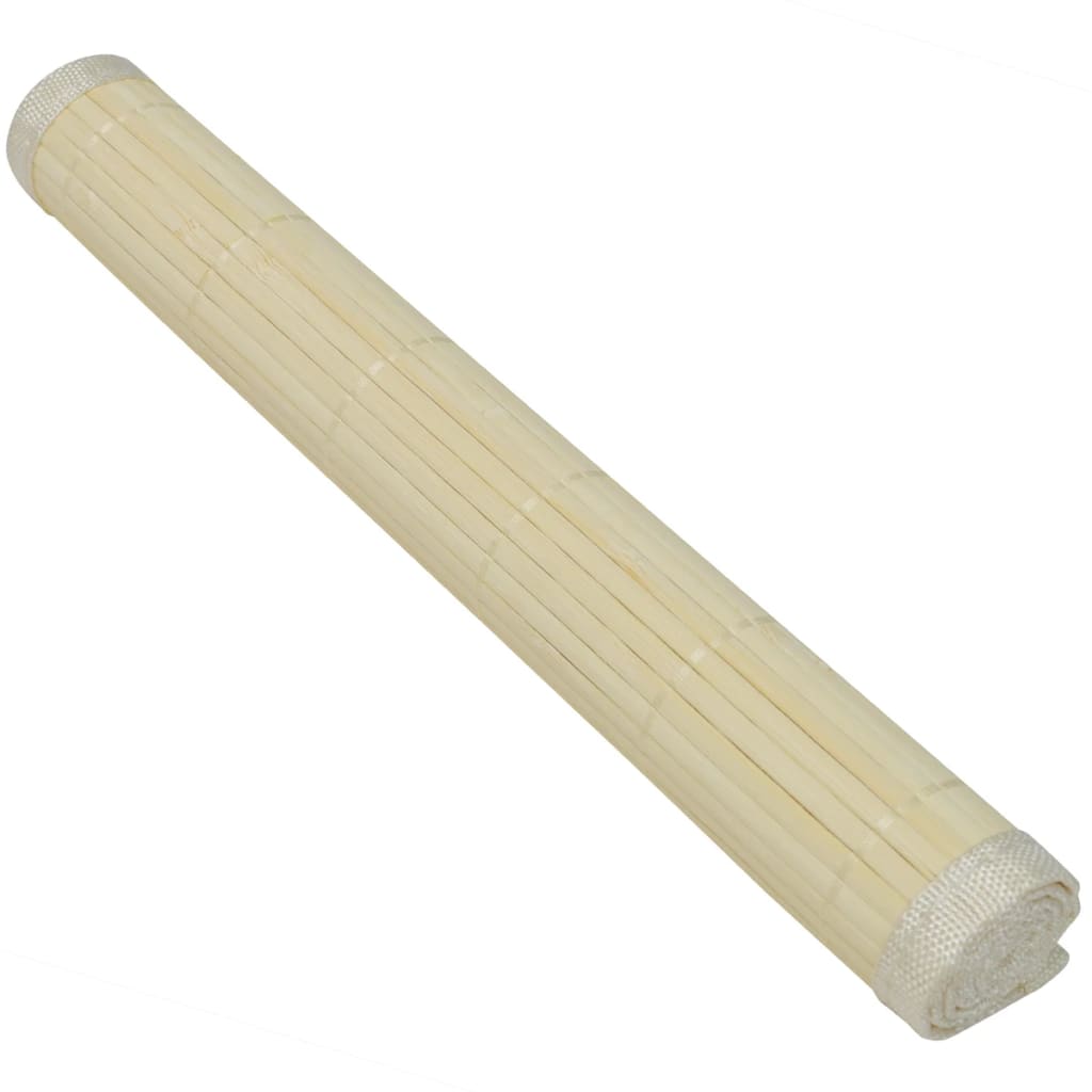 6 Bambus kuvertbrikker 30 x 45 cm, naturlig