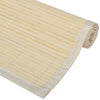 6 Bambus kuvertbrikker 30 x 45 cm, naturlig