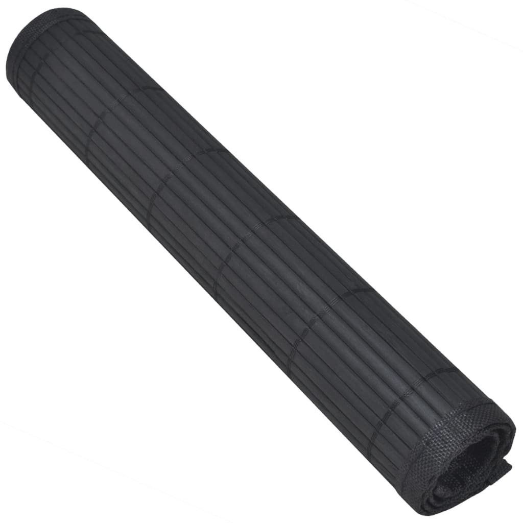 6 Bambus kuvertbrikker 30 x 45 cm, svart