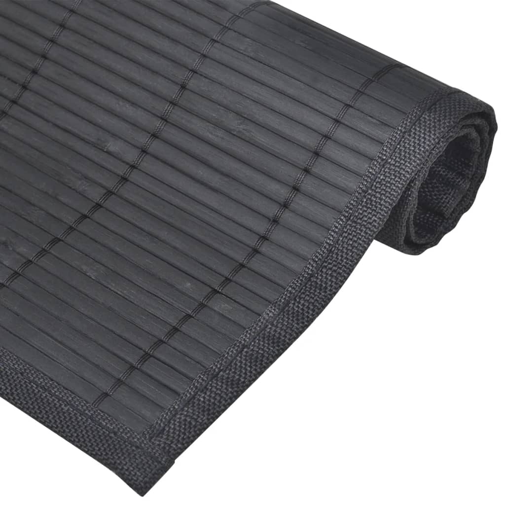 6 Bambus kuvertbrikker 30 x 45 cm, svart