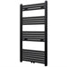 Radiator håndklestativ rett svart 600 x 1160 mm