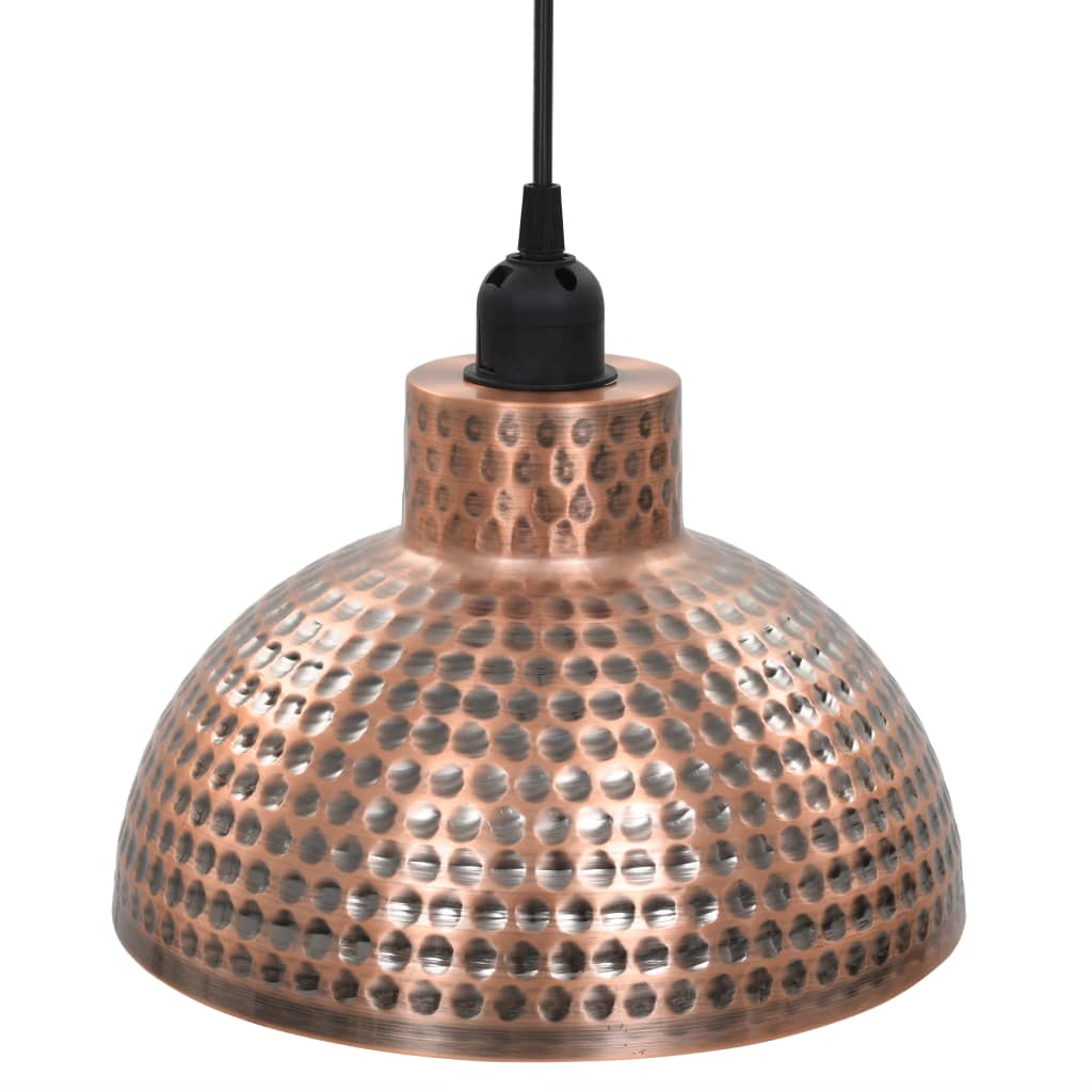 Taklamper 2 stk halvkuleformet kobberfarget