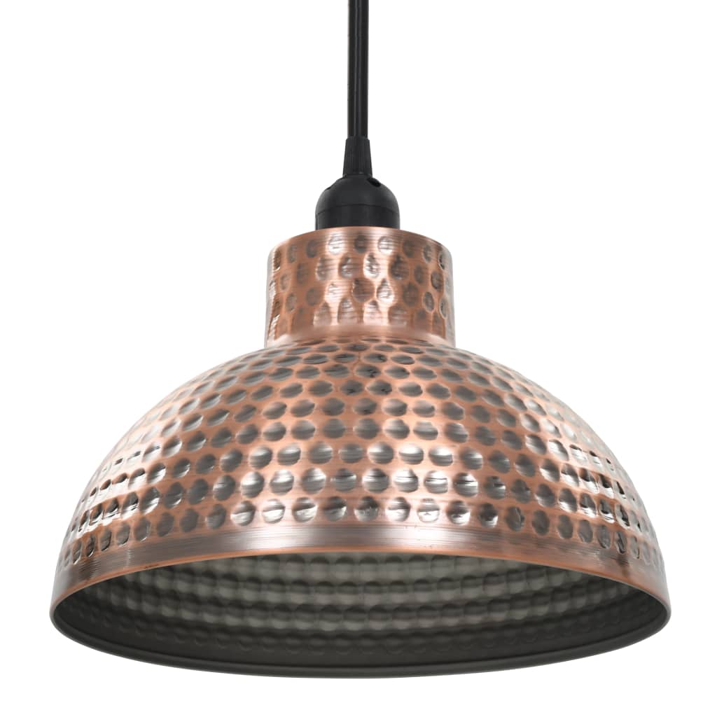 Taklamper 2 stk halvkuleformet kobberfarget