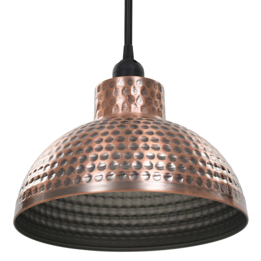 Taklamper 2 stk halvkuleformet kobberfarget