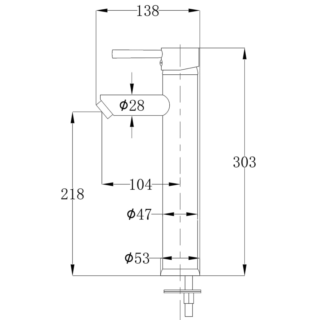 Blandebatteri messing