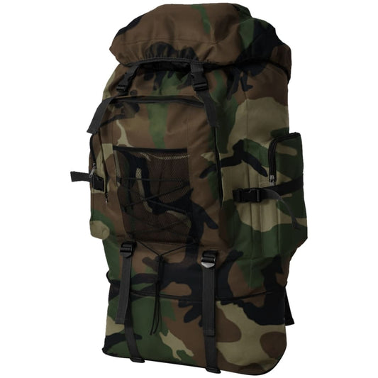 Ryggsekk Militærstil XXL 100 L Kamuflasje