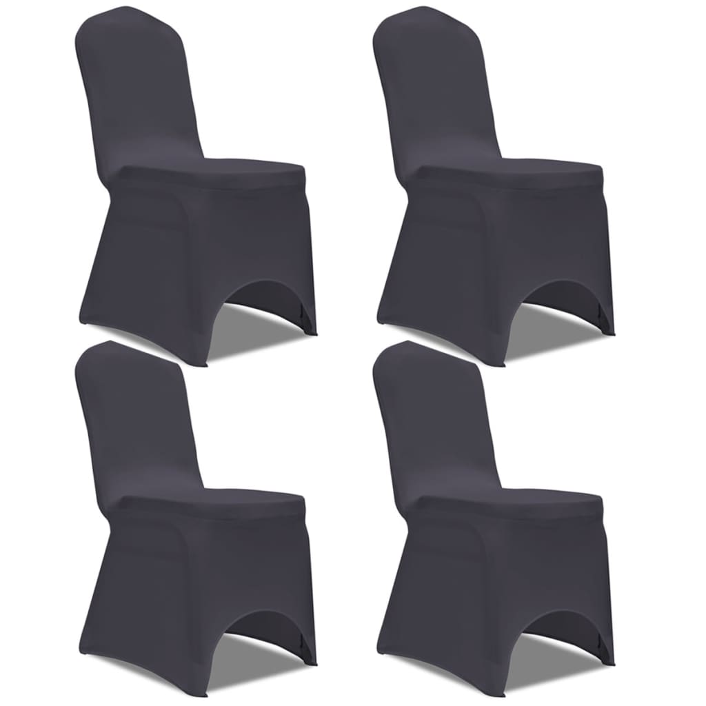 Stretch Stoltrekk 4 stk Antrasitt.