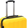 Hardplast trillekoffert sett 3 stk gul ABS