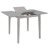 Uttrekkbart spisebord grå (80-120)x80x74 cm MDF