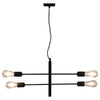 Taklampe med glødelyspære 2 W svart E27