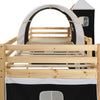 Barneseng med sklie og stige furu 97x208 cm